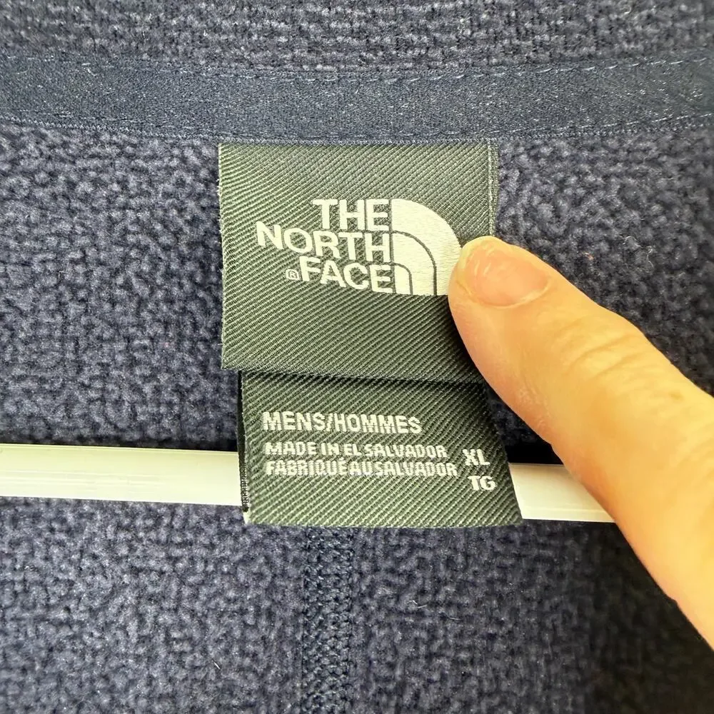The North Face Men's Navy Blue Half Zip Pullover Sweater Size XL